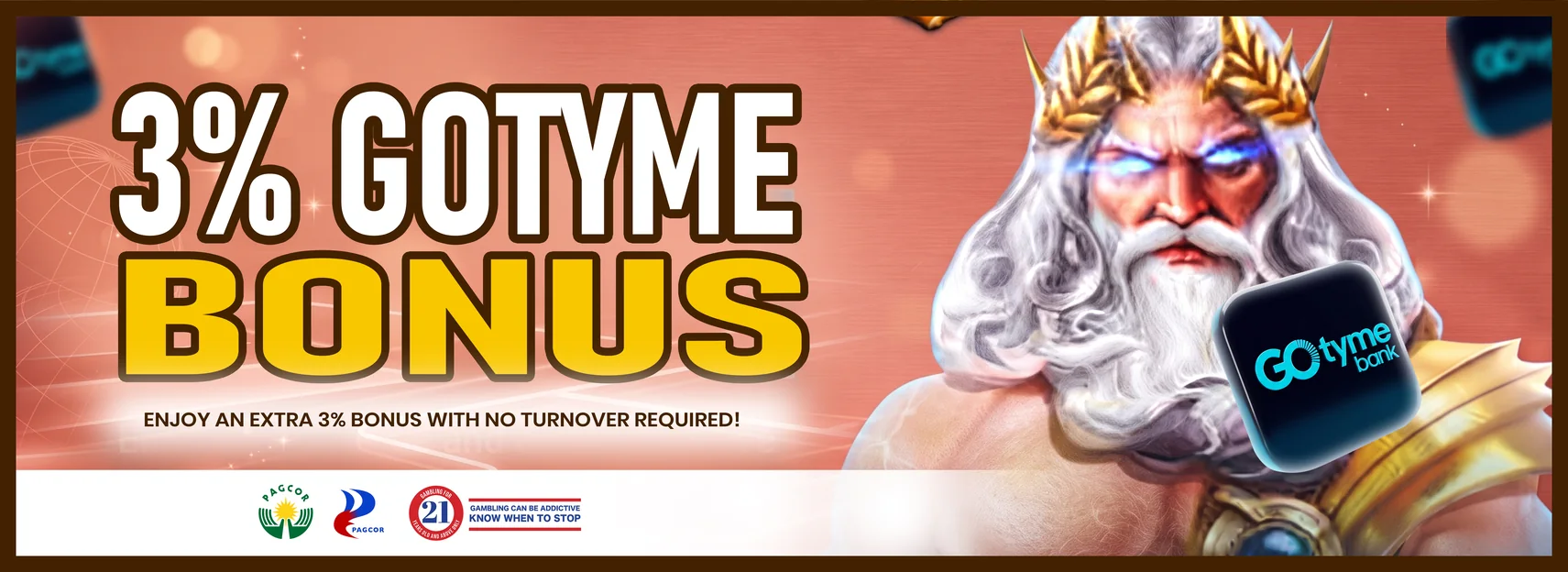 3% back on every GoTyme deposit